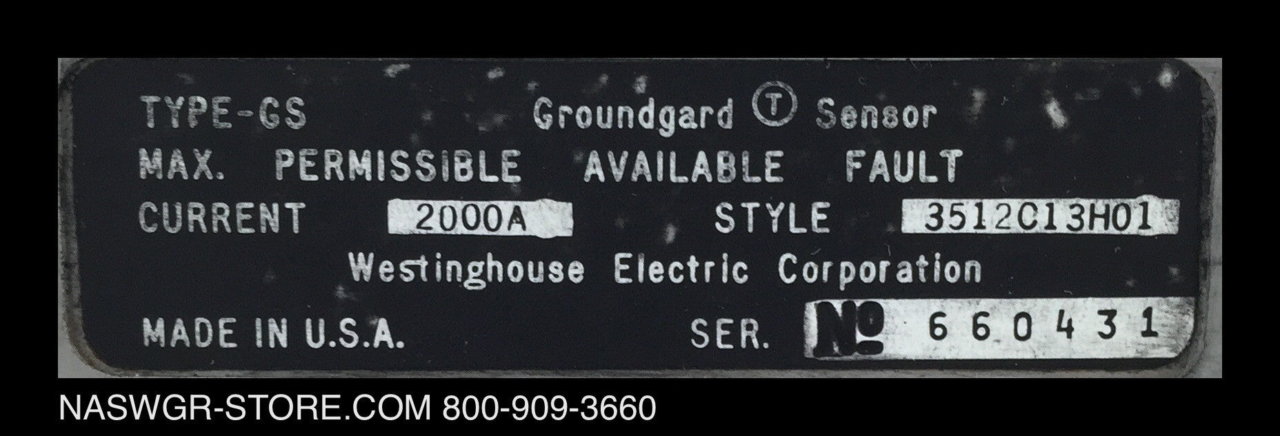 3512C13H01 ~ Westinghouse 3512C13H01 Control Transformer