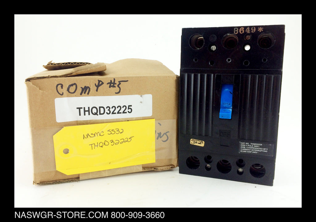 General Electric THQD32225 Molded Case Circuit Breaker - 225 Amp - Unused