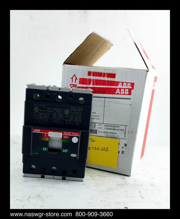 ABB Sace Tmax T3N Molded Case Circuit Breaker - 100 Amp - Unused
