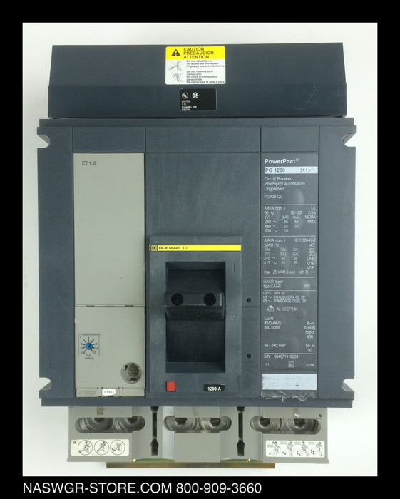 Square D PowerPact PG1200 Circuit Breaker - 1200 Amp