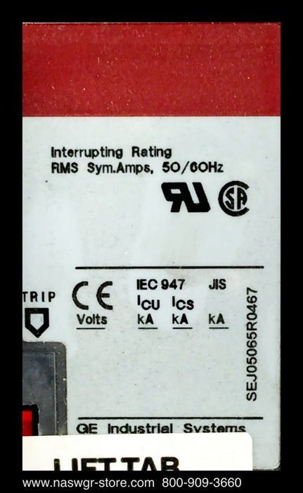GE Spectra RMS SELA36AI0007 Circuit Breaker - 7 Amp - Unused