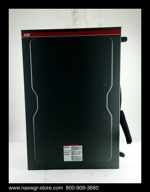 ABB EOHU364K Heavy Duty Safety Switch - 200A/600V/3P/N1 - Unused