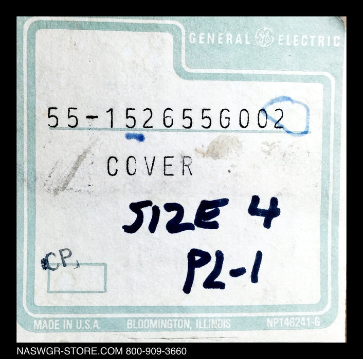 55-152655G002 ~ GE 55-152655G002 Contact Cover ~ Unused Surplus
