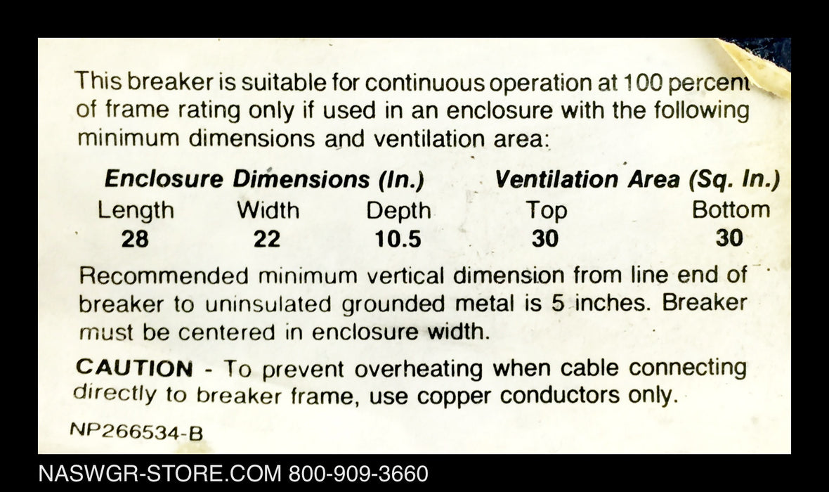 GE PowerBreak THSS4608DGB Circuit Breaker (M/O,B/I) - 800 Amp