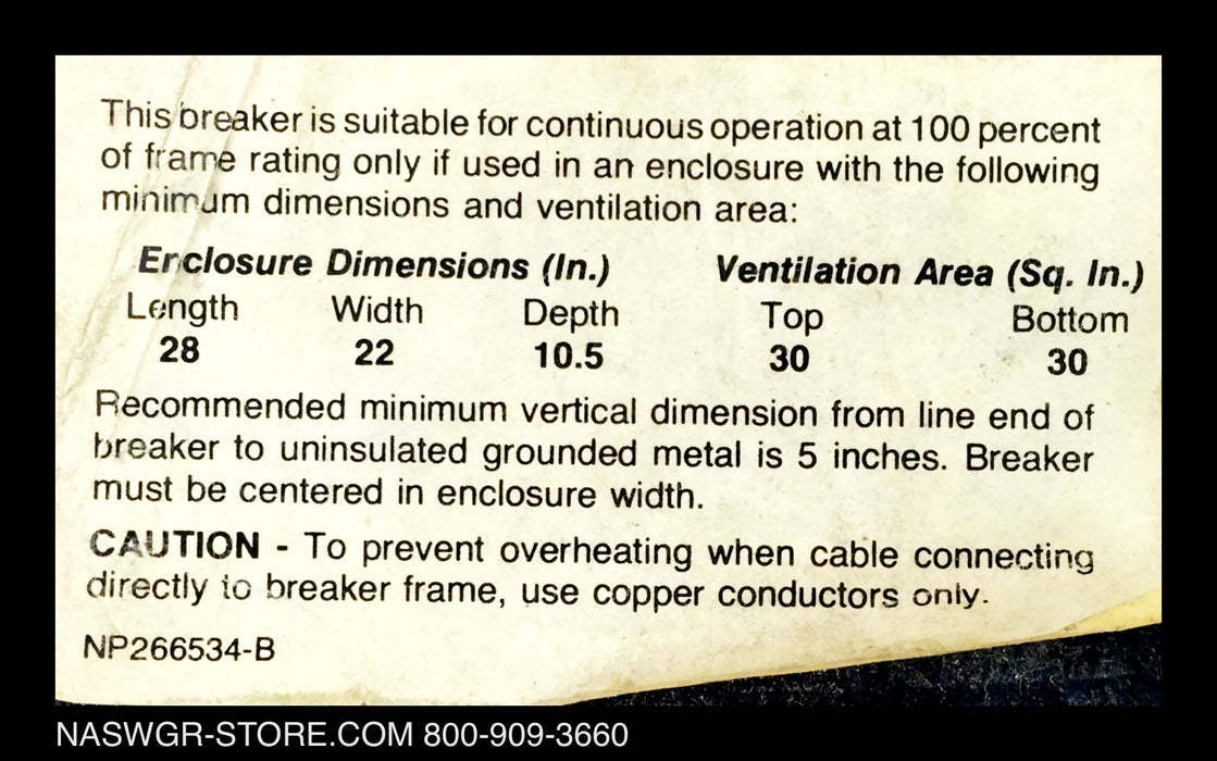 GE PowerBreak THSS4608DG Circuit Breaker (M/O,B/I) - 800 Amp