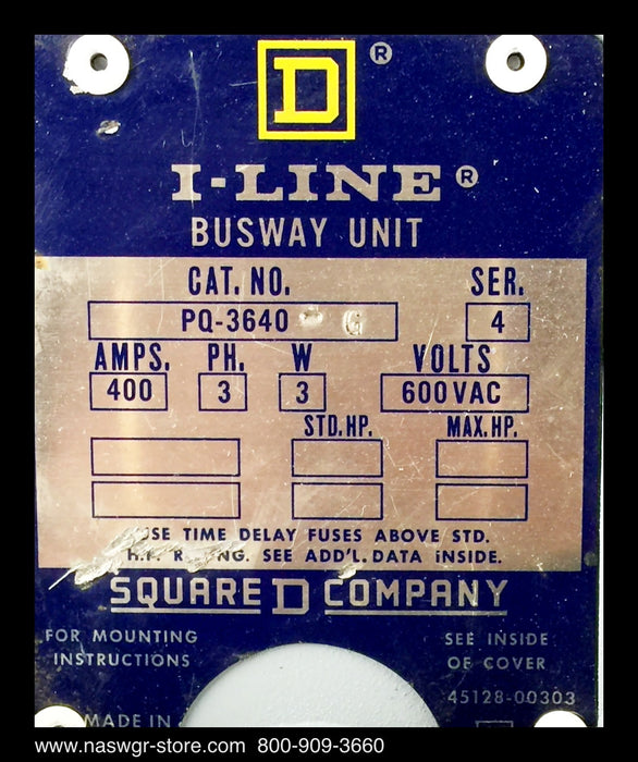 Square D PQ-3640-G Switch