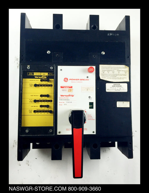 GE PowerBreak THSS4608DGB Circuit Breaker (M/O,B/I) - 800 Amp