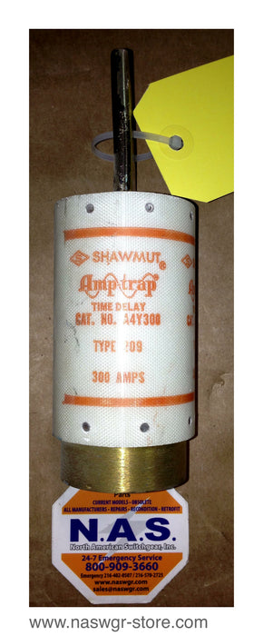 A4Y300 , Shawmut A4Y300 Amp-Trap Time Delay Fuse , Type: 209 , 300 Amperes , PN: A4Y300