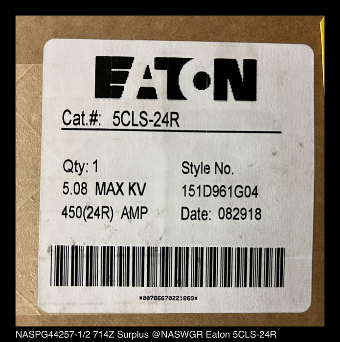 Eaton 5CLS-24R Current Limiting Fuse - 450 Amp - Unused