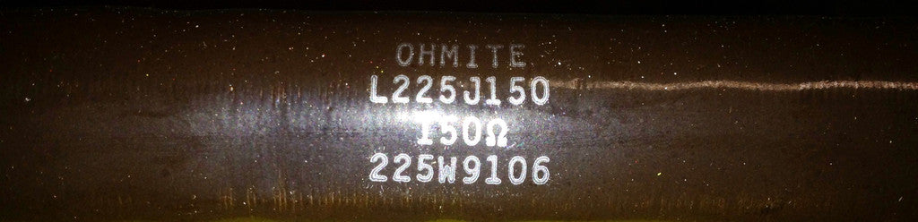 L225J150 , OHMITE L225J150 Resistors , 225W9106 150 ohm , PN: L225J150