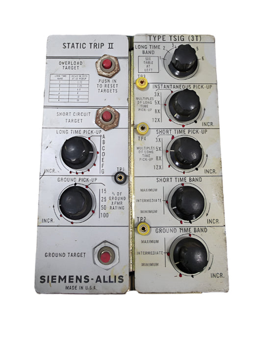Siemens Allis / Allis Chalmers type Static Trip II TSIG(3T) solid state programmer