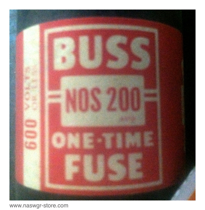 NOS200 , Cooper Bussmann NOS200 Fuse , 600 volt 200 amp