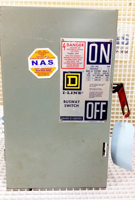 PQ3606G  ~ Square D PQ3606G Bus Plug I-Line 60 Amp Vertical Series 4