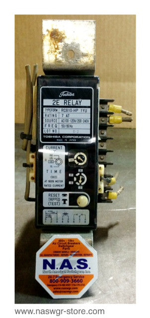 RC810-HP1YU , RC810-HP 1YU , Toshiba RC810-HP1YU 2E Relay , Source: AC100- 120V/200 - 240V , 50/60 Hz , PN: RC810-HP1YU