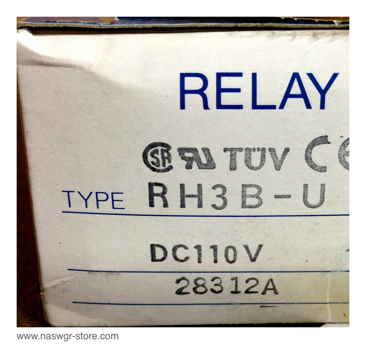 RH3B-U , Idec RH3B-U Ice Cube Relay , DC110V , 28312A , PN: RH3B-U