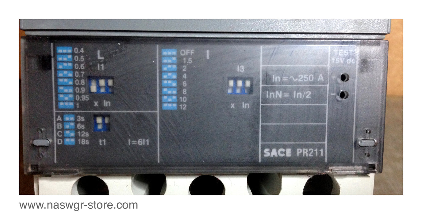 SACE ABB S4N250BW Circuit Breaker - 250 AMP PR211