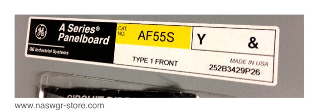 AQF3422SBX , AXB7T6 , GE AQF3422SBX A Series Panelboard , NEMA 1 Enclosure , 225 Amp , 208Y/120 Volts , Box: AB55B , AF55S , 3 Phase , 4 Wire , PN: AQF3422SBX