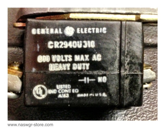 CR2940U310 ~ GE CR2940U310 Start Button ~ 600 Volts AC