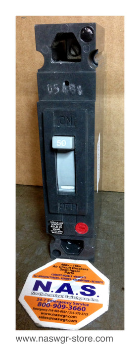 TED113050 , GE TED113050 Circuit Breaker , 1 Pole , 277VAC , 50 Amp , 125VDC , PN: TED113050