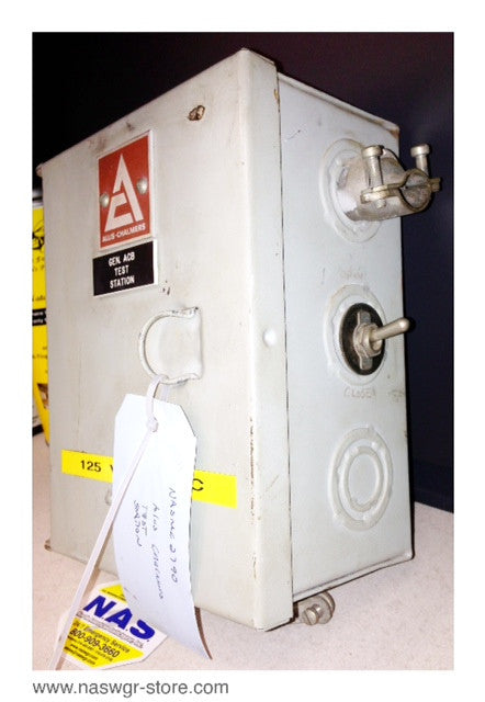 Allis Chalmers Test Station with pull fuse block , 125 Volts DC , Allis Chalmers Test Station