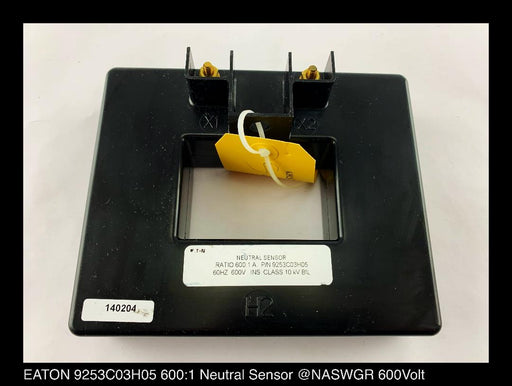 EATON 9253C03H05 Neutral Sensor  600:1 Ratio Unused Surplus