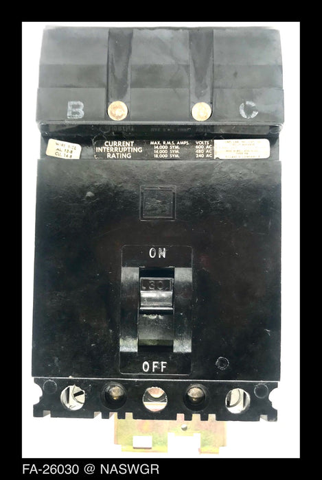 Square D FA26030BC Molded Case Circuit Breaker ~ 30 Amp