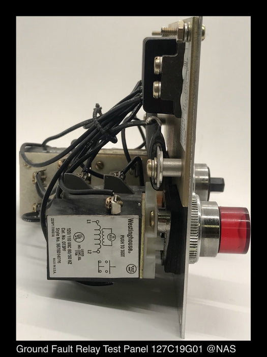 Westinghouse 1274C19G01 Ground Fault Relay Test Panel ~ 120vAC