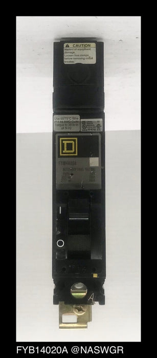 Square D FYB14020A Molded Case Circuit Breaker ~ 20 Amp