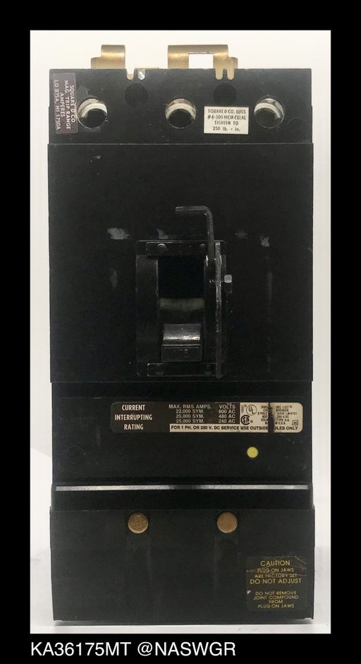 Square D KA36175MT Molded Case Circuit Breaker ~ 175 Amp