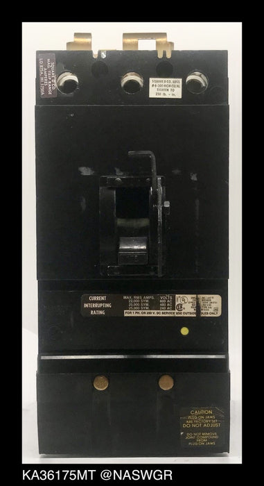 Square D KA36175MT Molded Case Circuit Breaker ~ 175 Amp