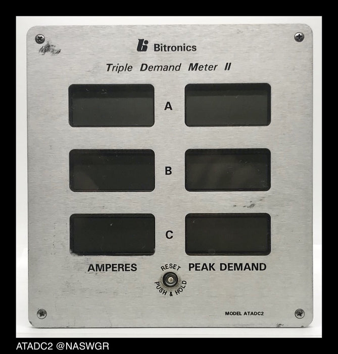 Bitronics ATADC2 Triple Demand Meter II ~ 600:5