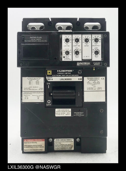 Square D LXIL36300G Molded Case Circuit Breaker ~ 300 Amp