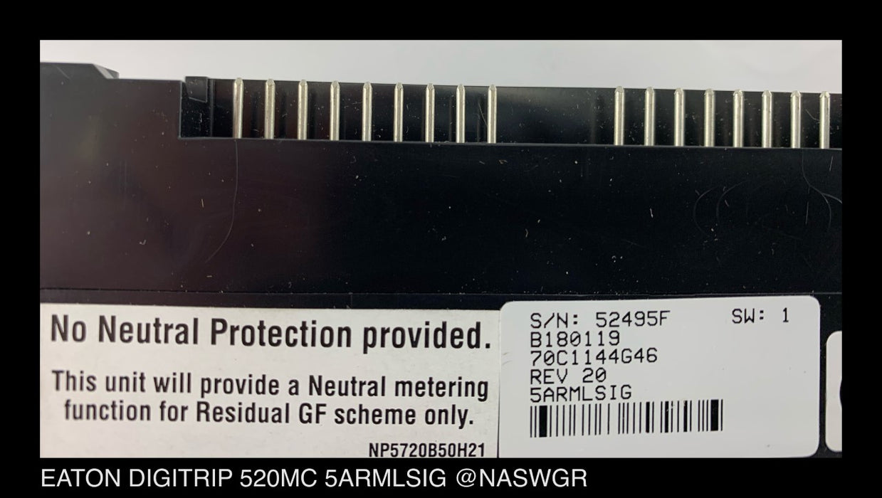 Eaton Digitrip 520MC 5ARMLSIG Trip Unit